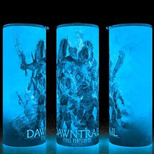 Glow in the Dark Final Fantasy 14 Dawntrail MMO Gaming Cup Mug Tumbler 20oz